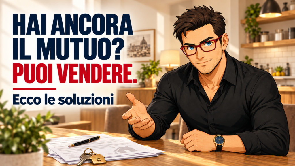 Tiziano Baroni illustra le soluzioni per vendere casa con un mutuo ancora in corso.