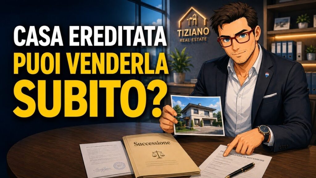 CASA EREDITATA, PUOI VENDERLA SUBITO?